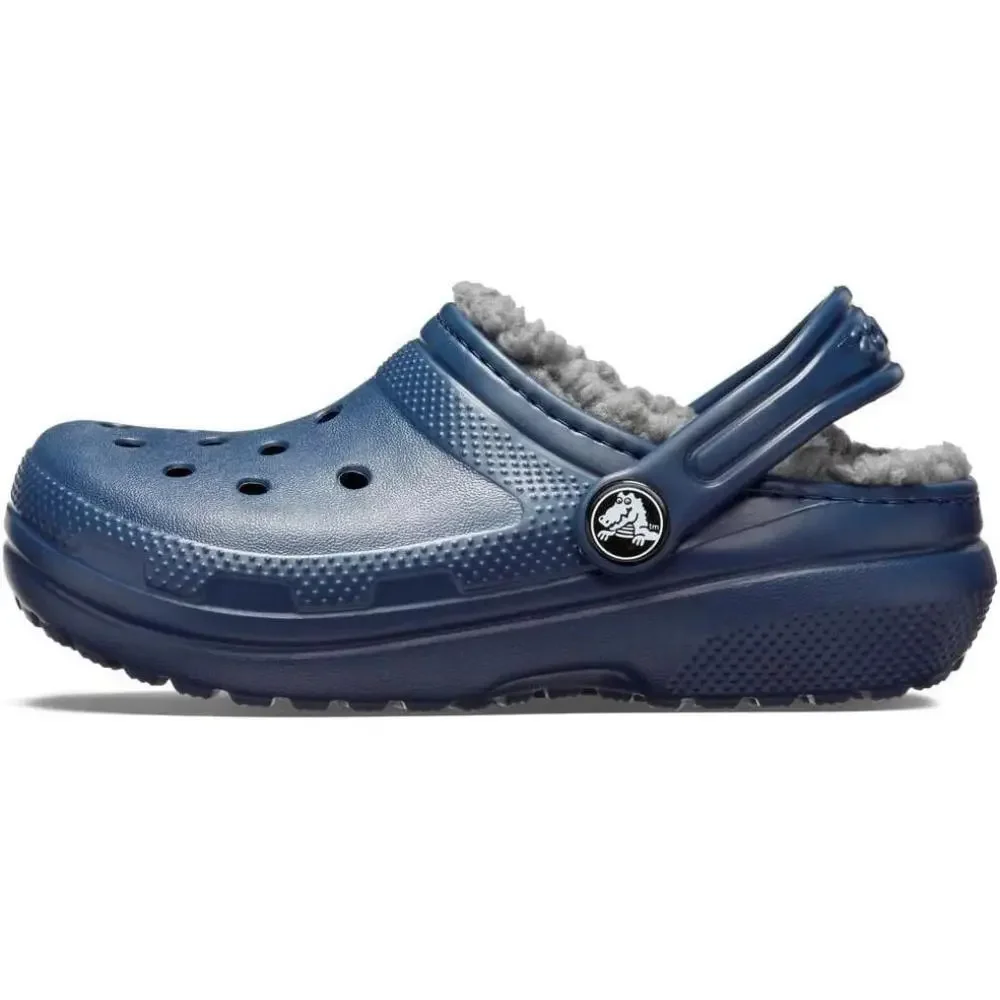 Crocs Classic Lined 207009-459 Clogs Toddler 4 Navy Comfort Casual Shoes ZAP2608